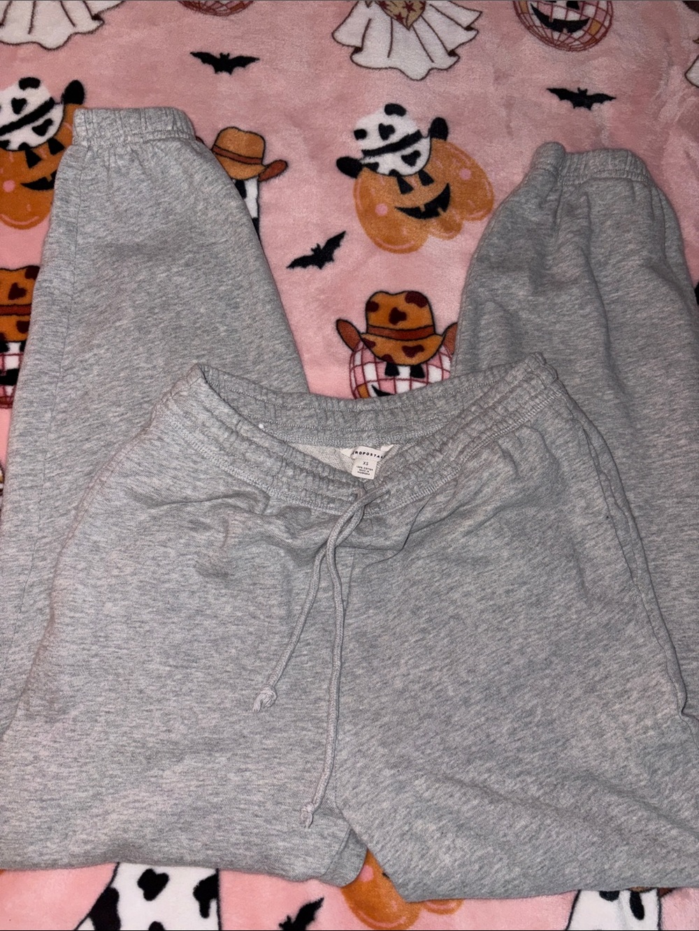 Aeropostale Light Gray Kids Drawstring Sweatpants